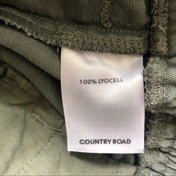 COUNTRY ROAD Khaki Jogger Relaxed Fit Elasticised Waist&Ankle Drawstring Size 14 - Picture 14 of 15